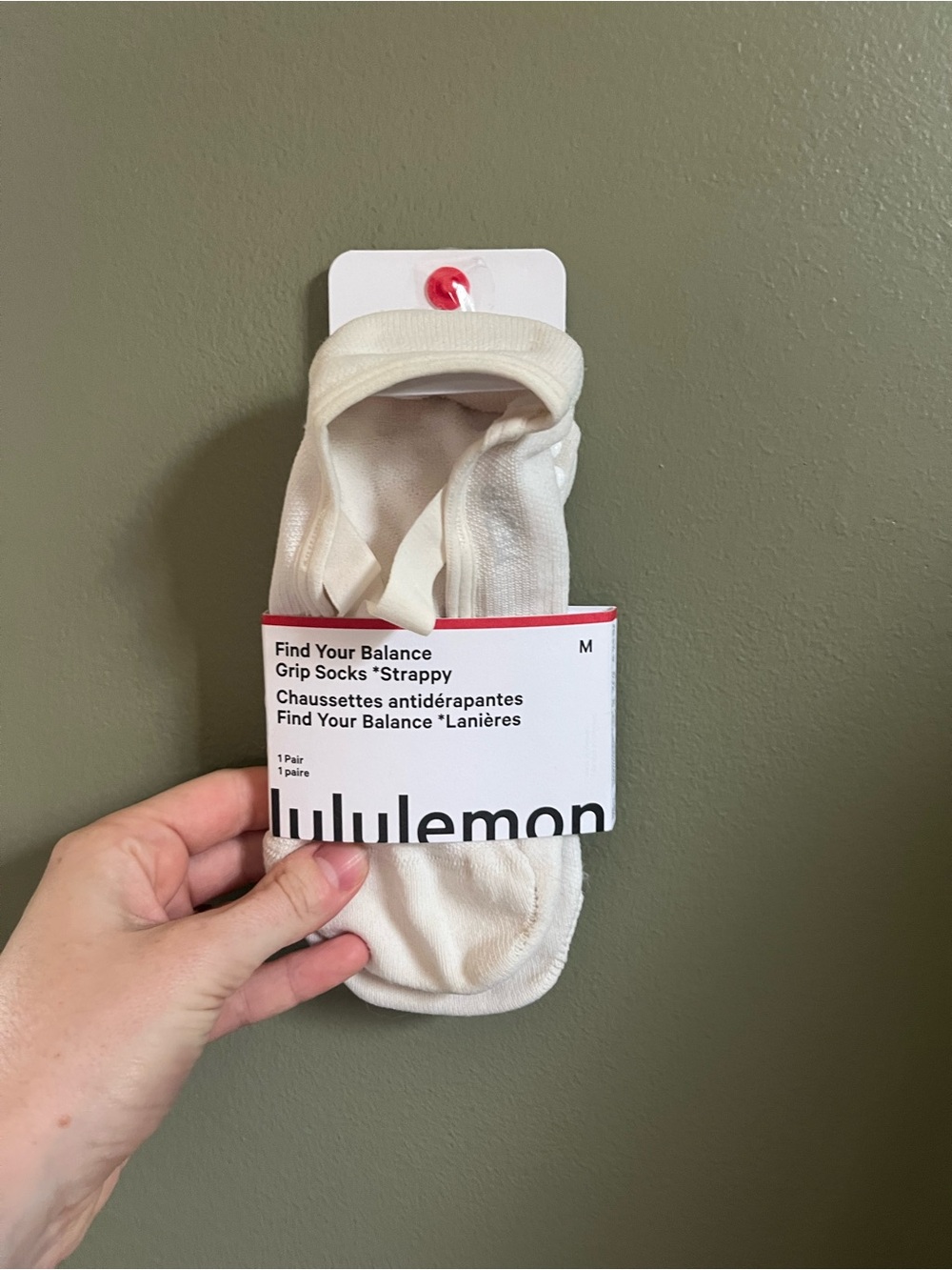 lululemon athletica Strappy Find Your Balance Grip Socks - Cream